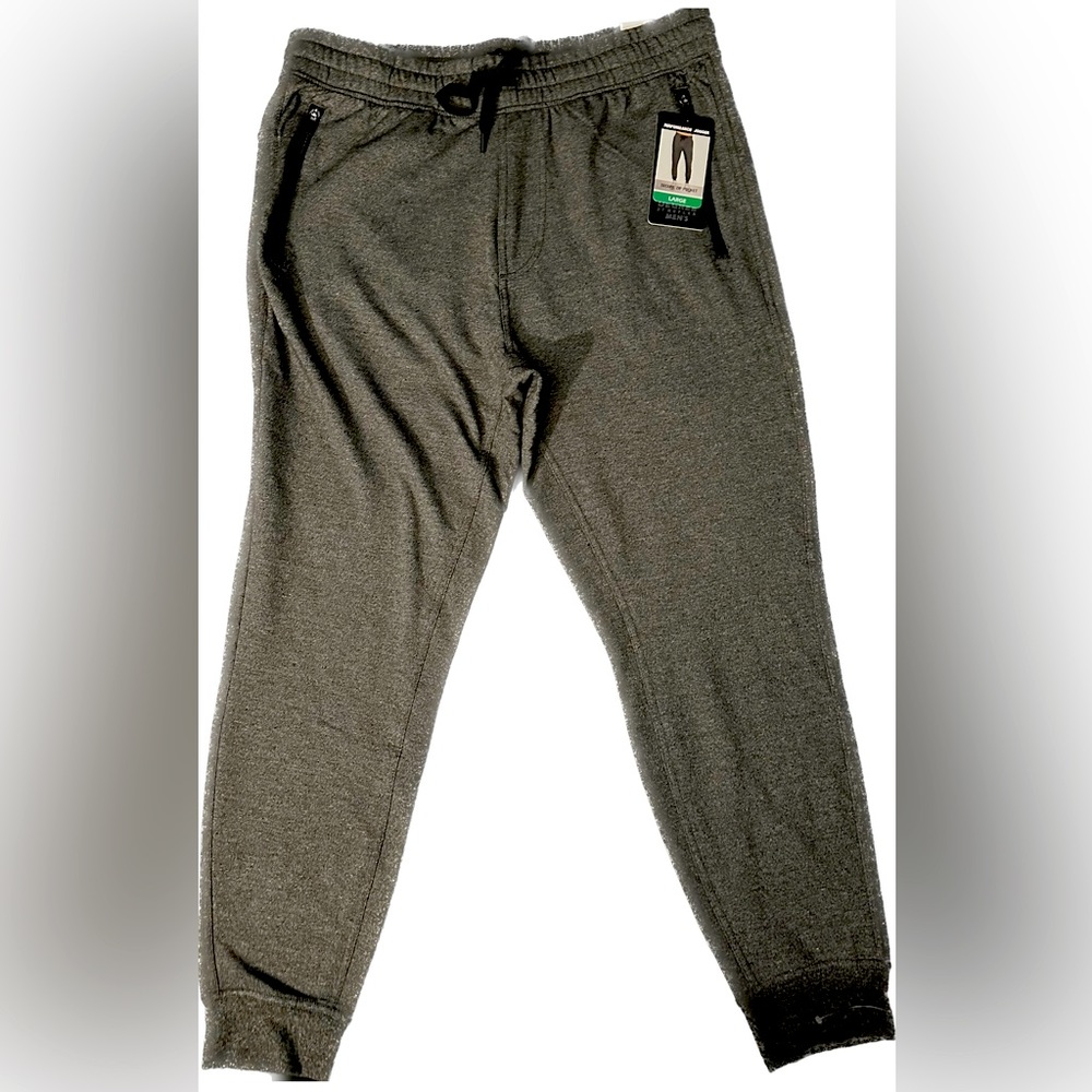 90 DEGREE BY REFLEX MEN'S PERFORMANCE JOGGER SIZE LARGE COLOR: HTR.CHARCOAL